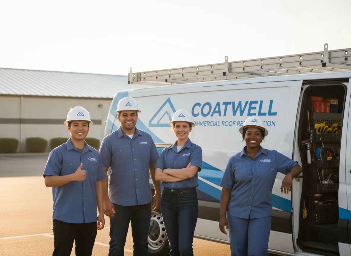 Commercial roof coating company in Coldwater, KS