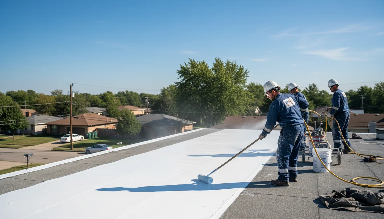 Commercial roof coating in Coldwater, KS near me